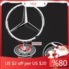 UAYLZ1 2025 Hot Metal Car Star Hood Badge Front Emblem Logo For Mercedes Benz Maybach C E S Class W204 W205 W212 W213 W211 W220 W222 W2