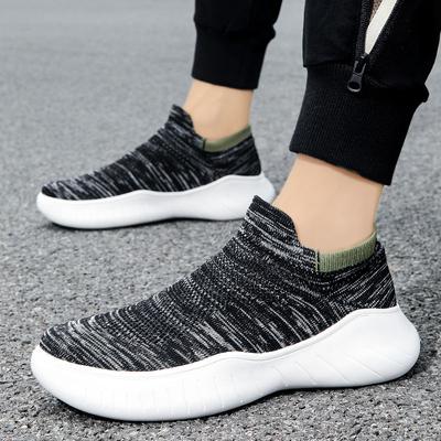 Minimalistische Strick Herren Freizeit-Sneaker Gepolsterte Innensohle Fitnessstudio Walking Stilvoll Outdoor Bequem Unisex Jogging Herren Sportschuhe