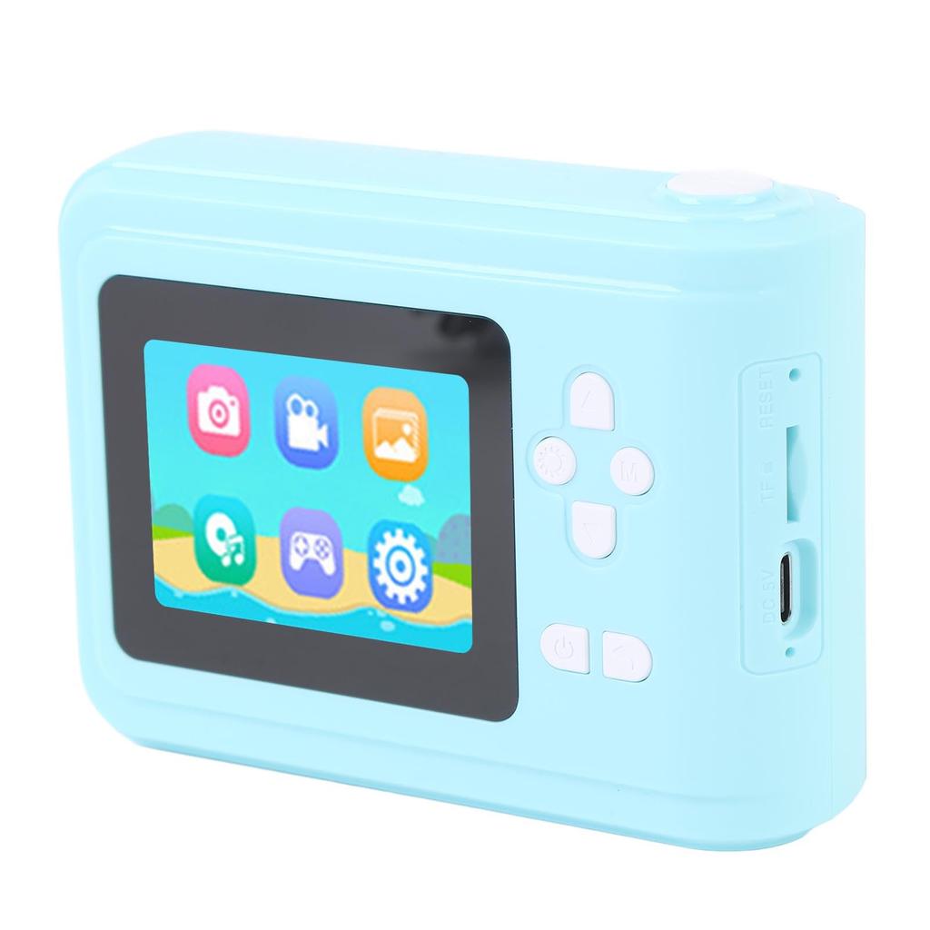 Kids' Instant Print Camera, 48MP HD 1080p Digital Camera with Print Paper for Boys and Girls Ages 3-12, Toy Camera for Toddlers (Blue, 0.6mm Thick)