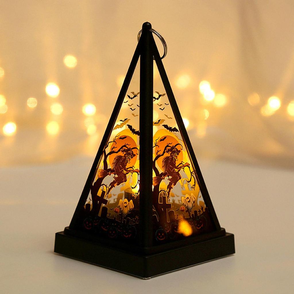 1 pz Halloween LED Light Tote Night Lamp Zucca Strega Teschio Luce Ornamento per Casa Festa Festa Decorazione MYY