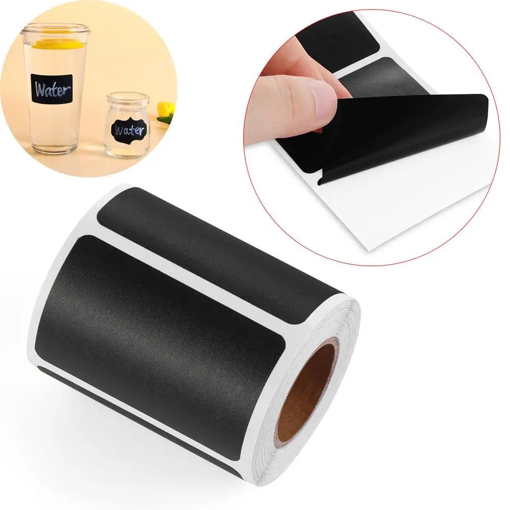 120pcs/roll Waterproof Spice Chalkboard Bottle Tags Blackboard Label Marker Pen Labels Stickers
