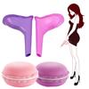 2 Colors Female Portable Silicone Urinal  Suitable for Pregnant Women Stand Up Pee Tools for Outdoor Traveler with Storage Box