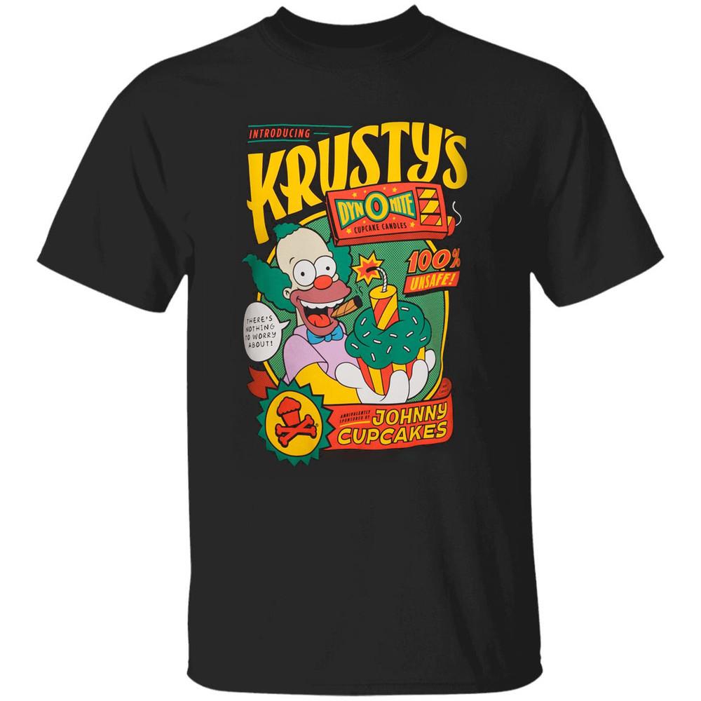 

Krusty the Clown The Simpsons Men T-shirt Black Unisex Sizes JJ3461 Unisex T-Shirt S
