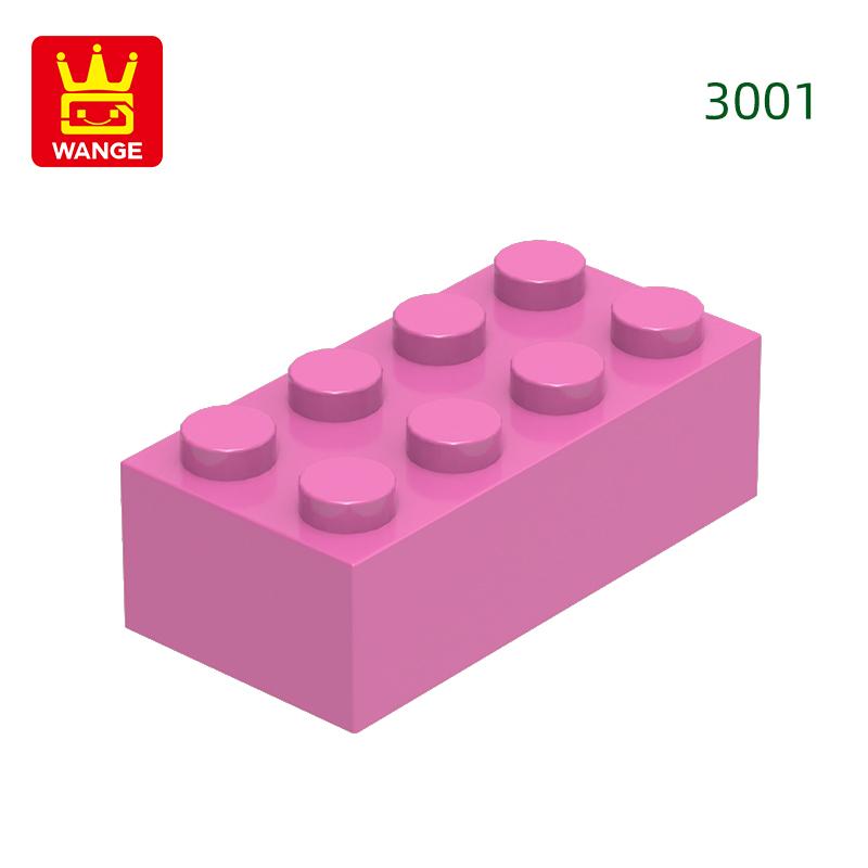 Non-Toxic 40Pcs/Lot 3001 2X4 High 8-Hole Building Block Moc Colorful Parts Compatible With Brick Diy Children Toy Assembly Gift Box
