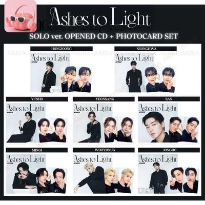 ATEEZ JAPAN Al doilea album complet Ashes to Light ediție SOLO CD DESCHIS + SET FOTOCARTE ediție SOLO