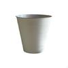 Trash Can Wastebasket, Modern Oval Design, Bathroom, Kitchen White Large