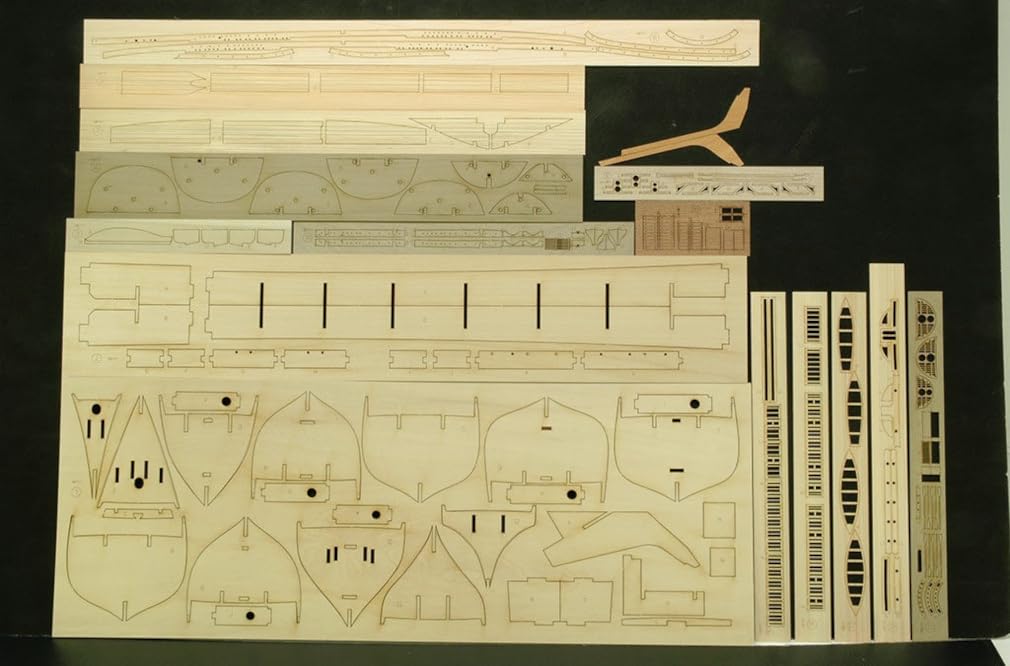 Woody Joe 1/100 Cutty Sark (uten seil) Monteringssett i tre (Skip)