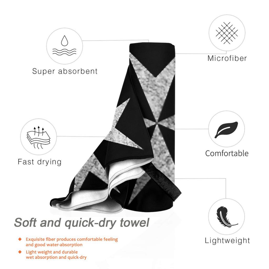 Maltese Cross Knights Hospitalier Malta Crusades Beach Towel Soft Microfiber Quick Dry Absorbent Quick Towels For Yoga