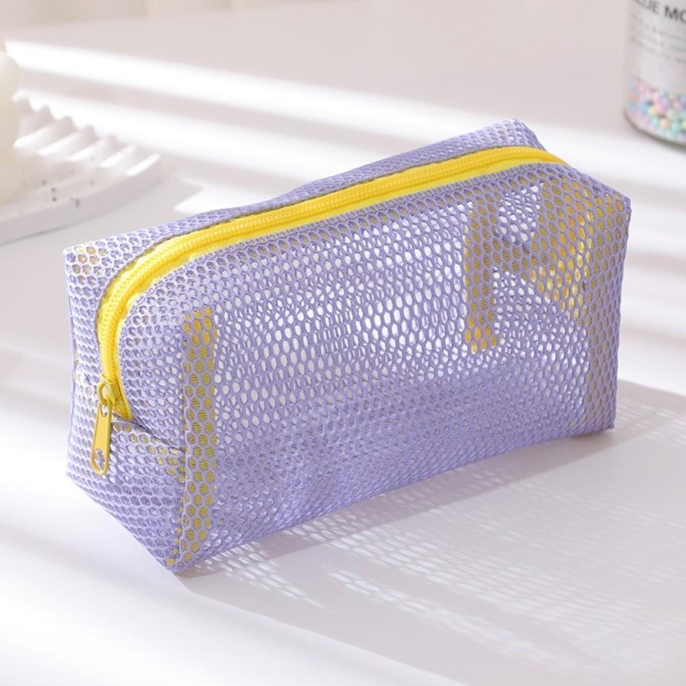 Dopamin Lippenstift Make-up Tasche Netz Reißverschluss Münzbörse Mode Kleinigkeiten Aufbewahrungsbeutel Reise