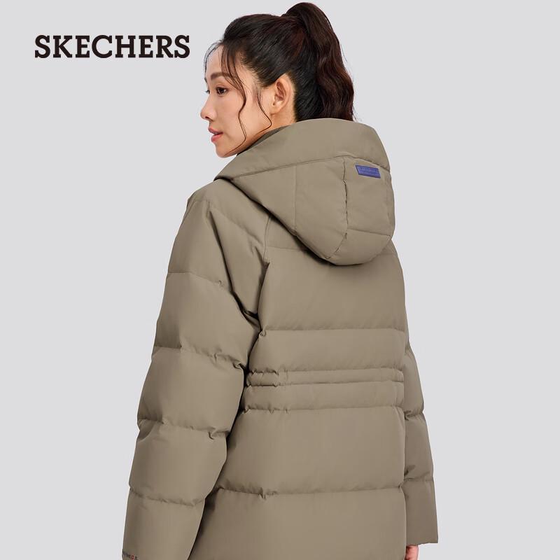 

Skechers Women s Long Woven Down Jacket L425W028 M/L
