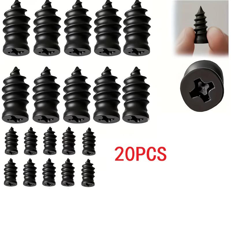

20/40/80pcs Vacuum Tire Repair Kit with Spiral Nails Quick Repair Tool for Cars Motorcycles Mushroom Nails for Tire Patching