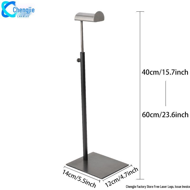 Adjustable Stainless Steel Floor-Standing Bag Display Stand for Women's Bags