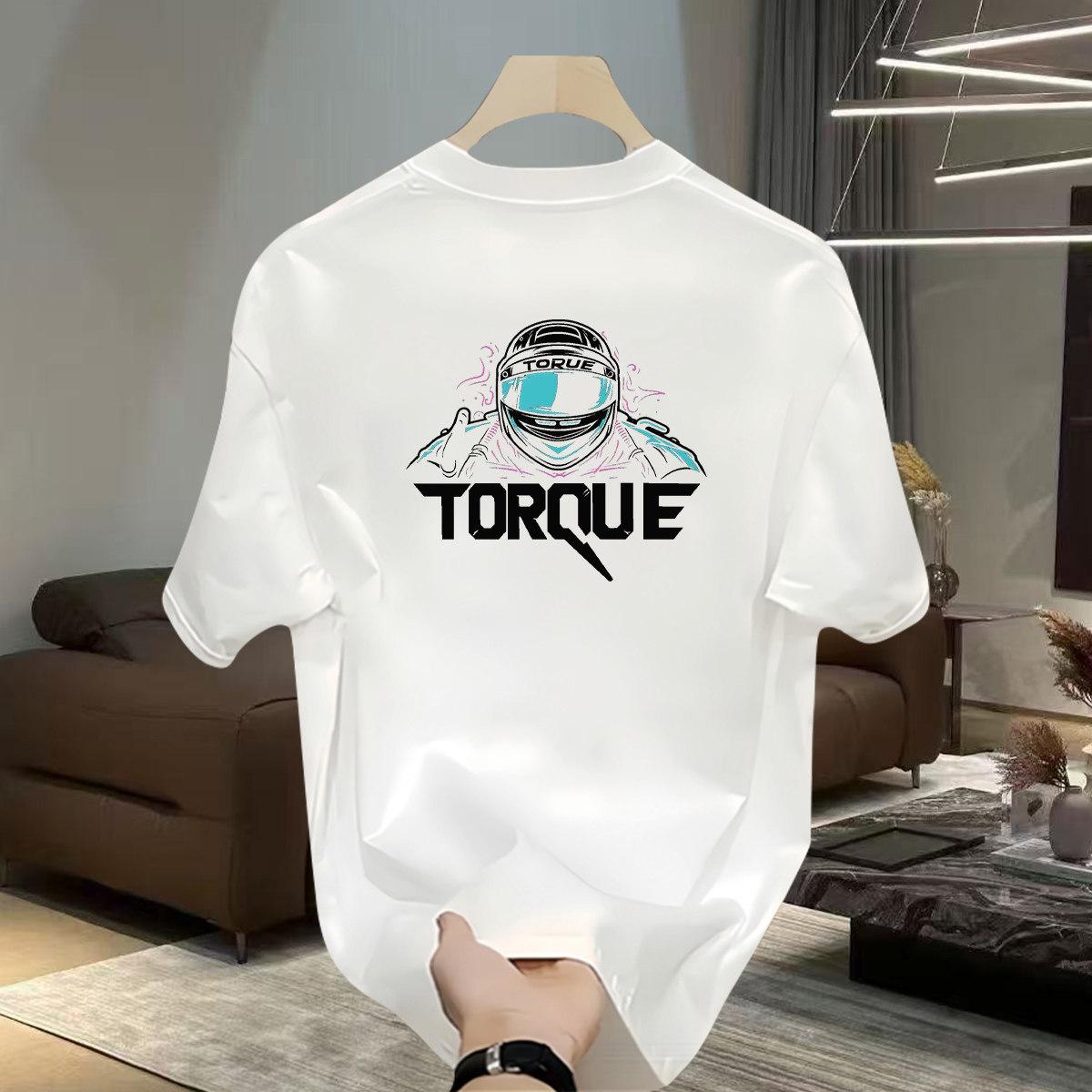 Cross-Border Exclusive Explosive Goods, Good Goods 100% Pure Cotton High-End Short-Sleeved T-Shirt Fashion Casual Versatile Loose Tide 3XL