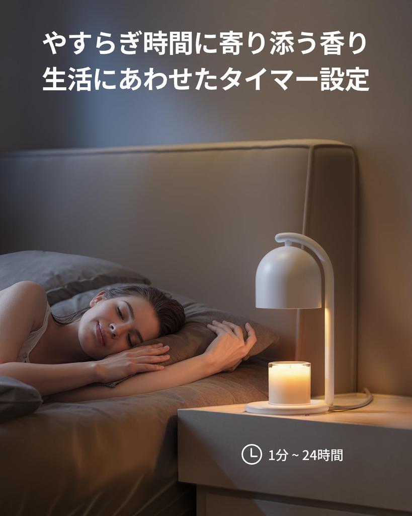 SwitchBot Candle Warmer with Timer and Controller - Alexa Compatible - Smart Candle Light with Stepless Dimming, Includes 2 Halogen Bulbs, Wi-Fi & Blu
