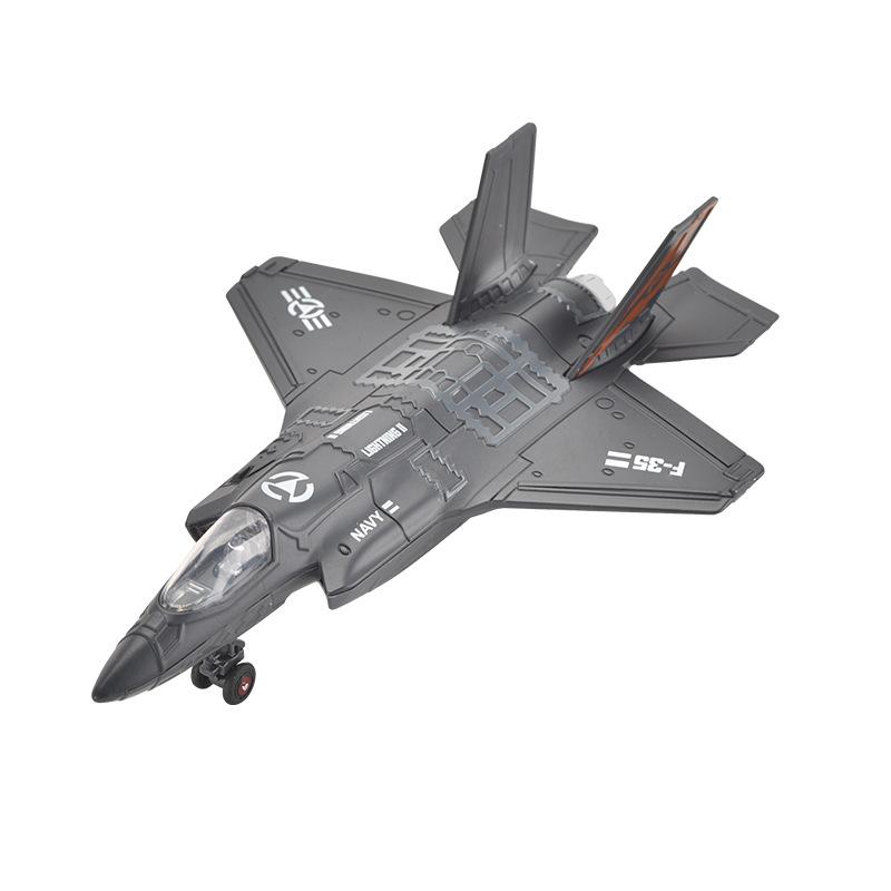 American F-35 Alloy Fighter Aircraft Model Toy With Exquisite Workmanship Simulation Model Collectible Ornaments Good Gifts