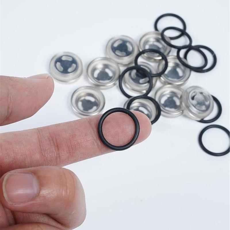 2Pcs 18mm Brake Master Cylinder Reservoir Sight Glass Motorcycle Dirt Gasket Clutch Brake Upper Pump Rear Brake Pump Oil Mirror