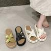 Cool Slippers Women's Summer Wear Fashion 2025 New Beautiful with Skirt Platform Beach Sandals Pregnant Women One-word