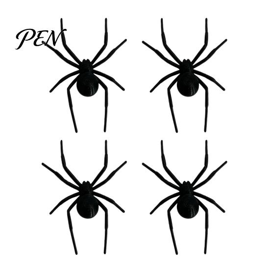 Spider Magnetic Decoration 1/4/8Pcs 3D Refrigerator Magnet for Halloween, Scary Fake Office Cabinet Decor Decoration, Halloween Prank Props,