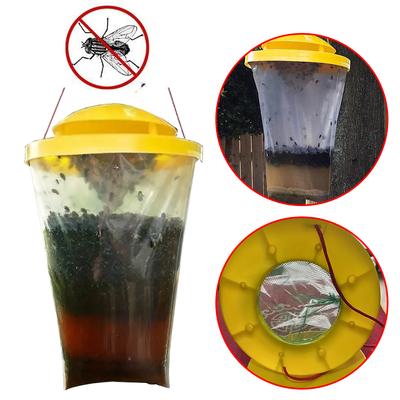 Disposable Flies Catching Bag Mosquito Trap Catcher Hanging Fly Catcher with Bait Flies Catching Bag For Parks/Restaurants/Farms