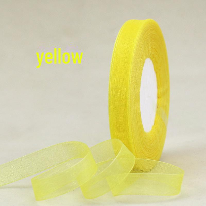 Snow Yarn Ribbon – 1.2cm Decorative Bow for Gift Boxes, Festivals & DIY, 45m