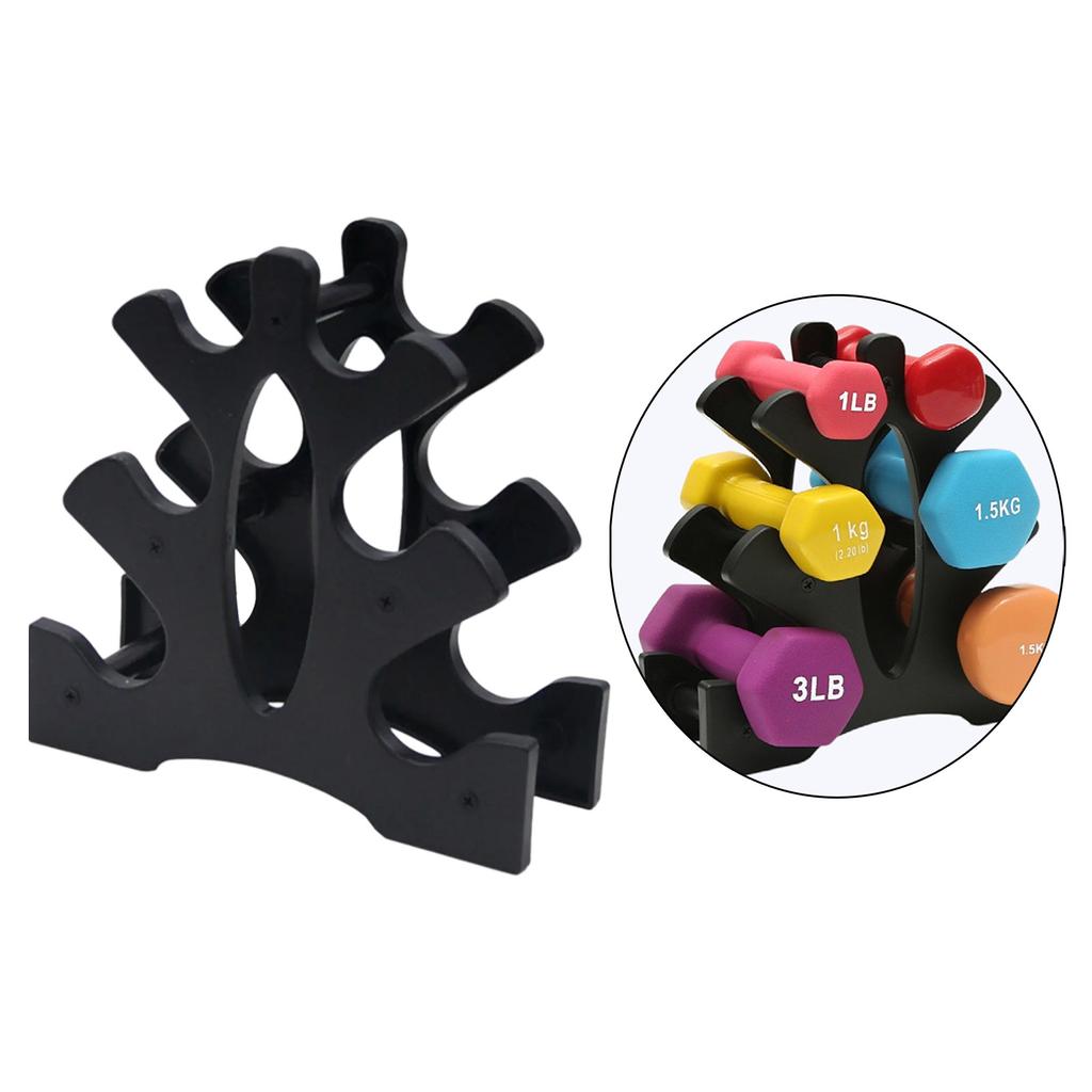 Dumbbell Rack 3 Layer Stand Portable Lightweight Dumbbell Holder Fitness Home Use Universal Weights Dumbbells Vertical Stand