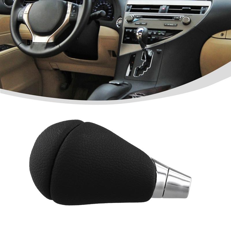1pcs Car Gear Shift Shifter Knobs Leather For Estima Crown For Venza Suitable For Toyota For Lexus Cars Auto Accessories