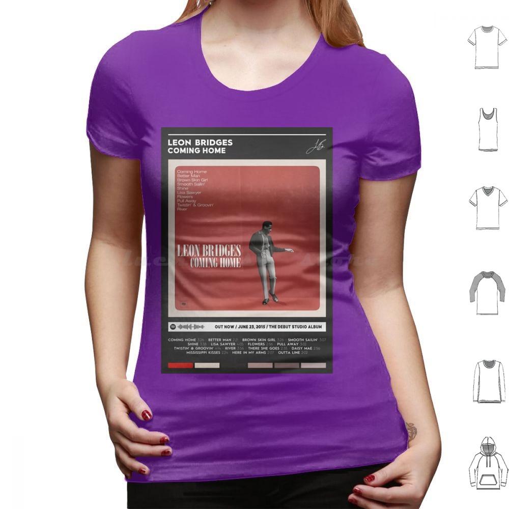 Coming Home Album Cover Poster T Shirt Big Size 100 Cotton Music Song Tracklist Playlist Leon Bridges Vintage Retro Hottime