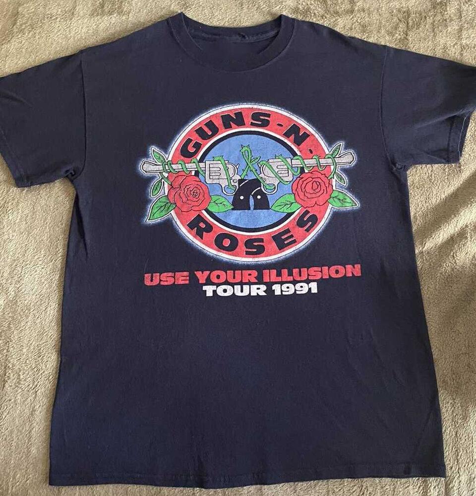 Guns and roses Band Classic Black Cotton Unisex S-4XL T-shirt VN2246 Unisex T-Shirt L