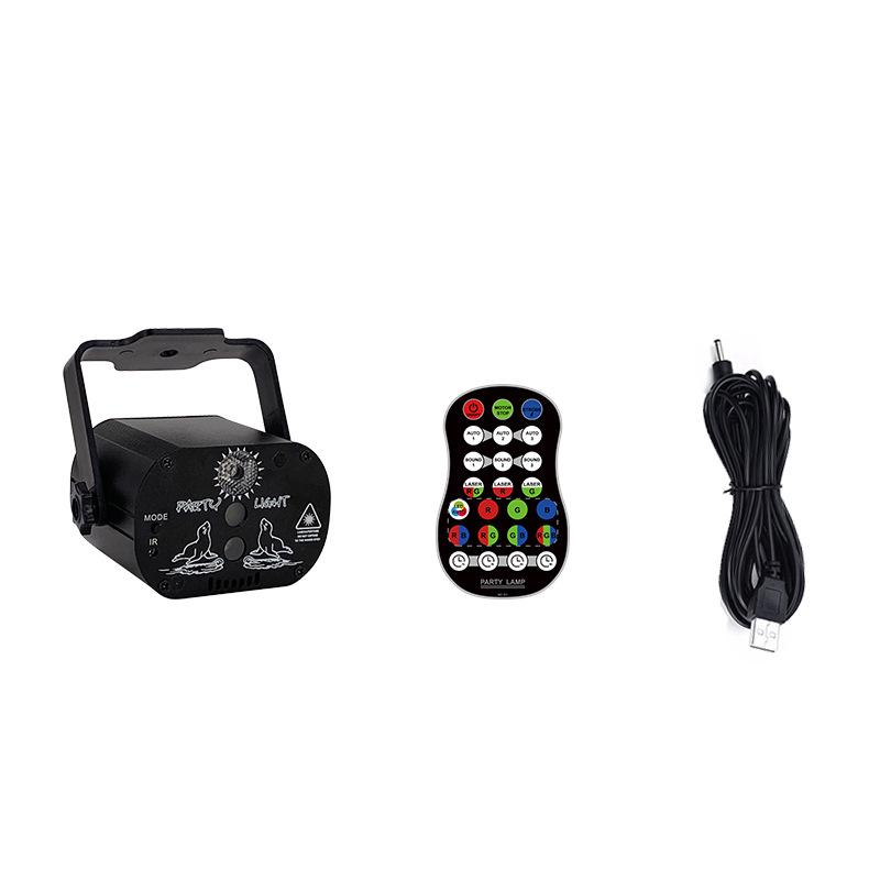 USB Sound-Activated LED Mini Laser Stage Light
