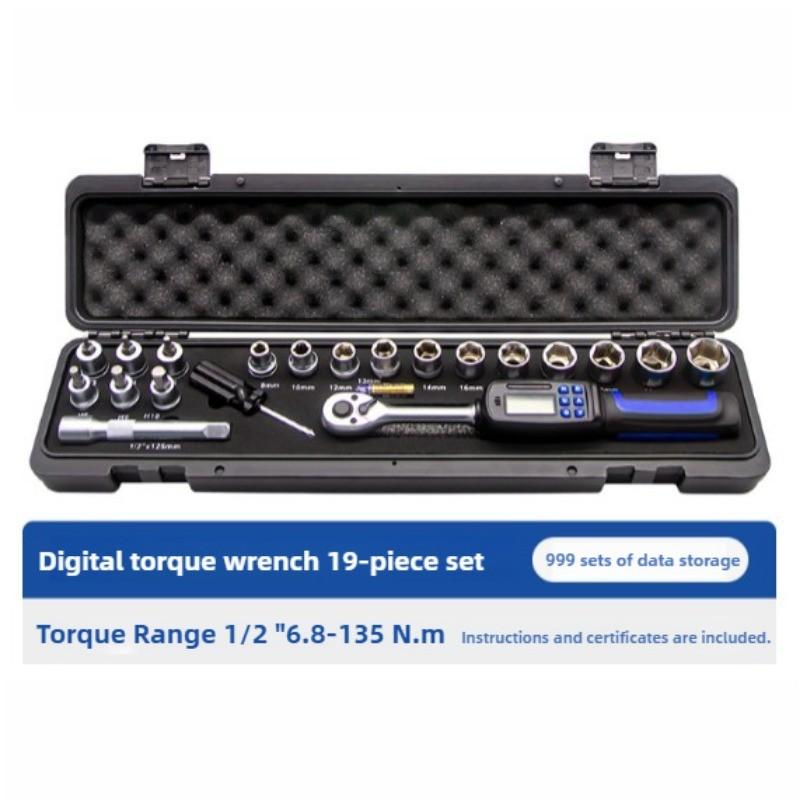 Portable Digital Display Torque Wrench High Precision Electronic Spanner Adjustable Automobile Repair Power Tool