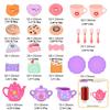 Kids Tea/Pastry Set Toy Simulation Pretend Play Food Playset For Children Montessori Toddler Children Gift Kitchen Girl