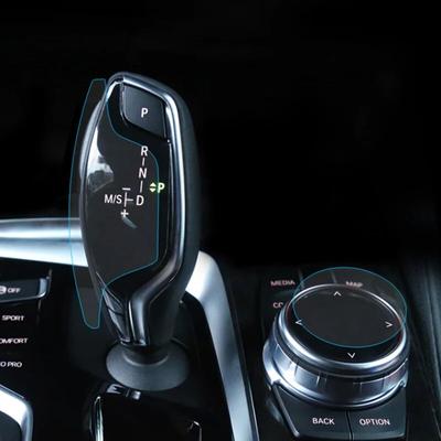 Auto TPU Protective Center Console Gear Shift Knob Trim Film Sticker Interior For BMW G30 G38 5 Series 2018- Car Accessories