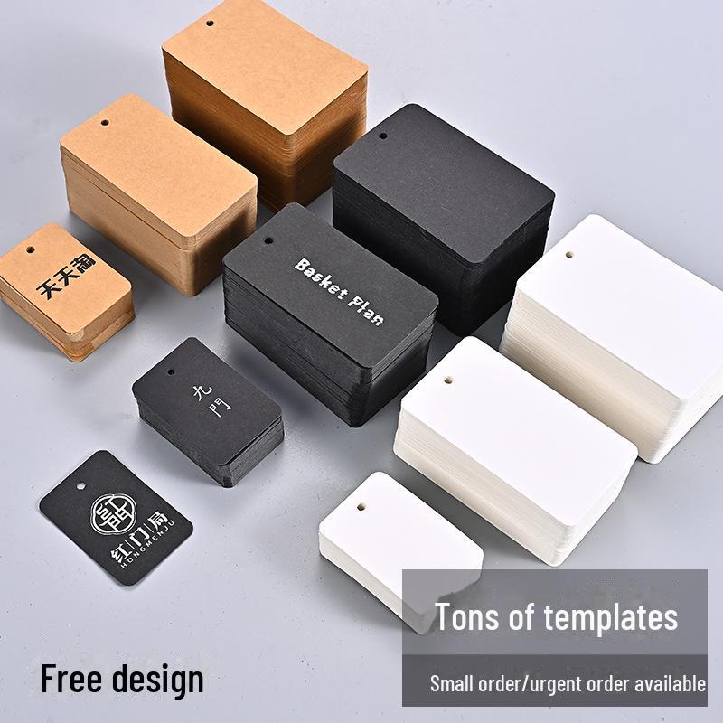 Custom Small Hangtags: Kraft Paper & PVC Options for Apparel and Accessories