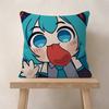 Music H-Hatsune Girl M-Mikues Cushion Cover Car Throw Pillow Case For Sofa Car Christmas Gift