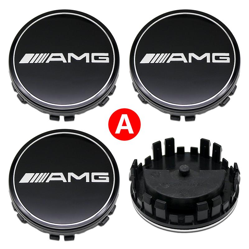 Benz Car 75mm Car Floating Wheel Center Hub Caps Cover for Mercedes Benz B/C/E/S Class A Class C200L GLC GLK CLA Accessories. CI1