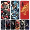 Transparent Phone Case for Xiaomi Mi 14 13 12 11 Ultra Poco X3 NFC F3 F6 Pro Soft TPU Shell Trend Fashion Cartoon Chinese Dragon