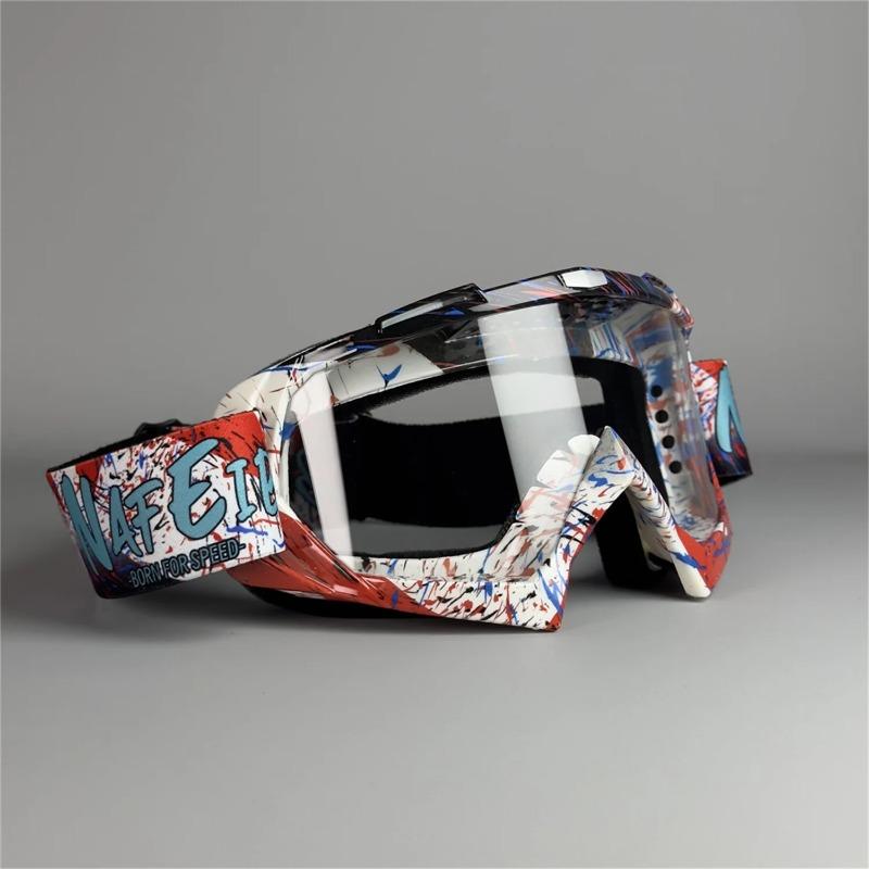 Non-polarized Motorcycle Goggles for Men Women Motocross Glasses Safety Protective Night Vision Helmet Goggles Vintage Driving Eyeglasses