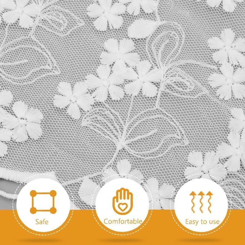 Spitze Blumen Haar Schal Dreieck Bandana Print Stirnband für Frauen Mädchen Boho Chic Kopfwickel Haarschmuck
