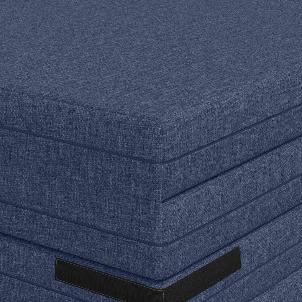 Folding Sofa Bed 140 x 67 x 45 cm Blue
