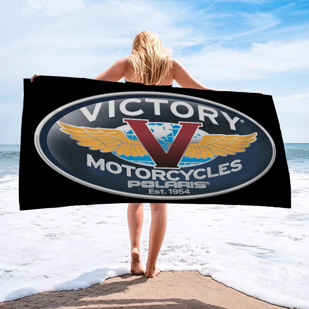 V-Victorys Motorcycles Racing Microfiber Beach Towel Absorbent Quick Dry Soft Yoga Swimming Resort Mountain Climbing Towel
