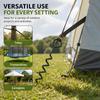 Garden Tree Staking Kit, Iron Helical Ground Stakes with Wide Eyelet Connections for Yards, Nurseries and Fruit Tree Areas