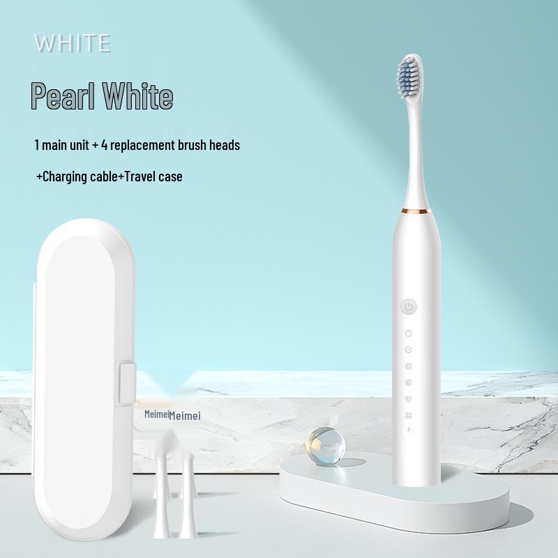 Rechargeable Sonic Electric Toothbrush for Adults: Soft Bristle, Smart, Couple-Friendly Model.