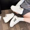 Versatile Thick-soled Heightening Leather Little White Shoes Women's 2025 Spring and Autumn New Leisure Sports Versatile Student Board Shoes