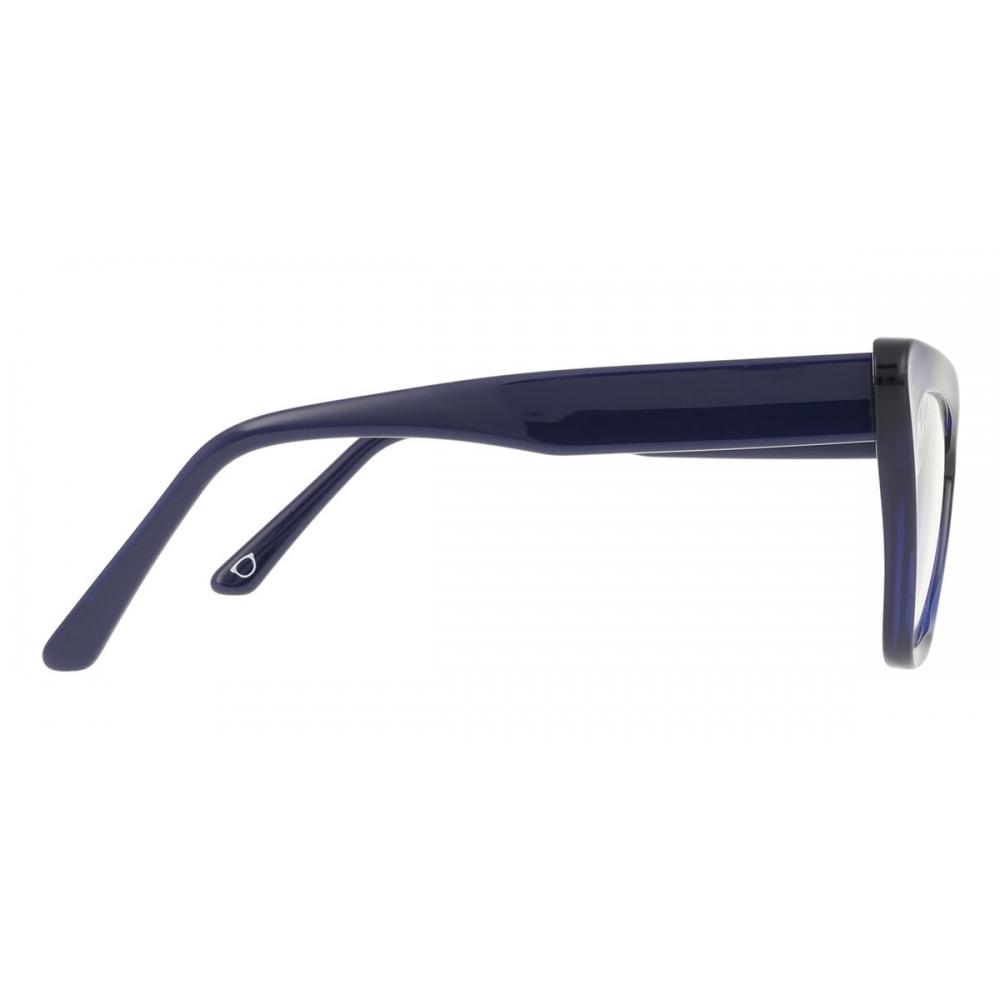 Smartbuy Fashion Women Eyeglasses Full Rim Cat Eye Transparent Dark Blue Jsv 296 004