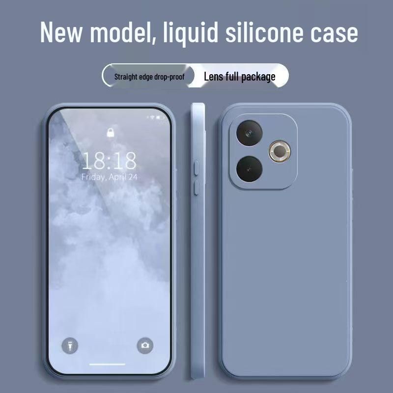 OPPO A5 Vitality Edition Solid Color Liquid Silicone Drop-proof Case
