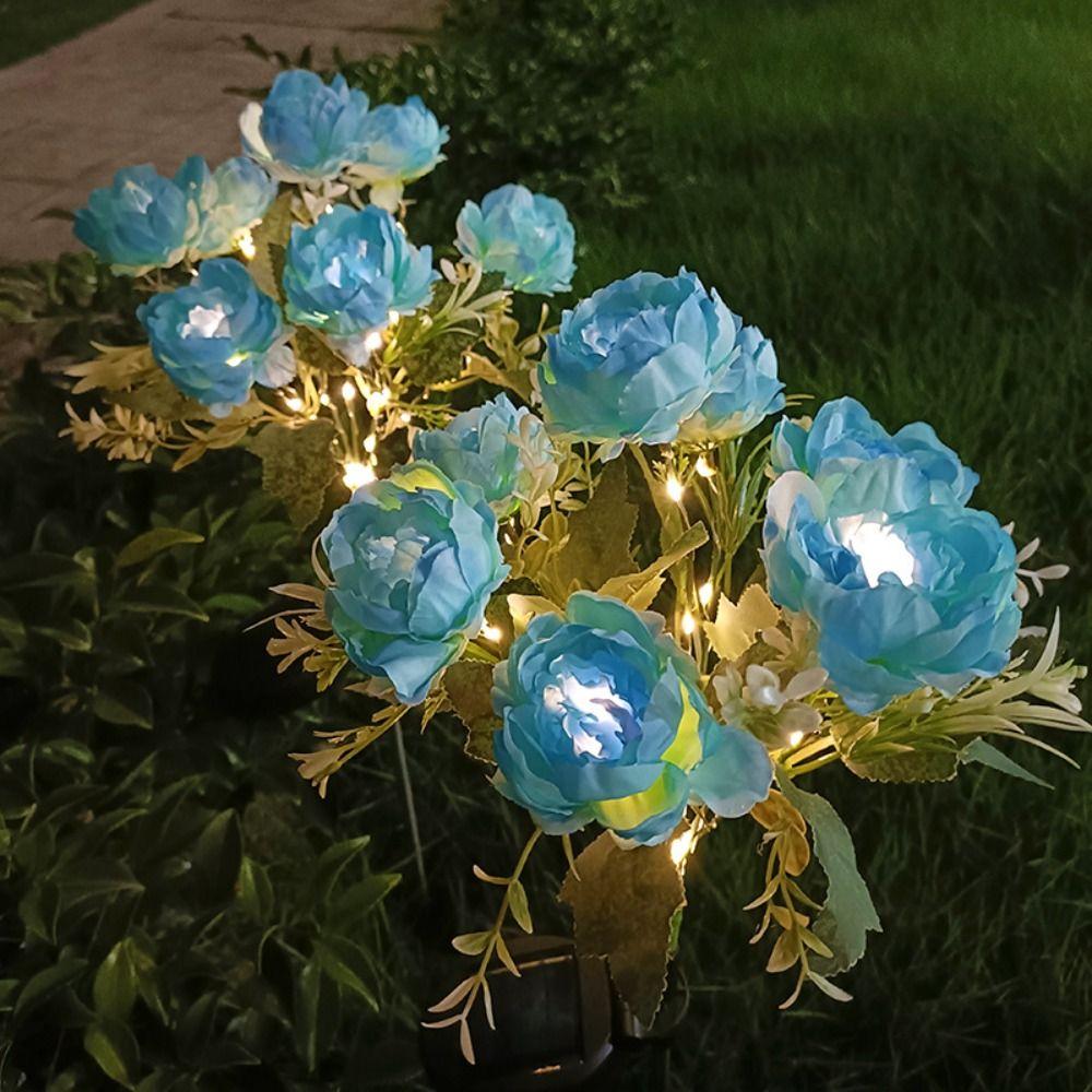 7Head Design Solar Lights Waterproof Decorative Light Outdoor Solar Lights Flower Shape Solar Powered Solar Powered Lights