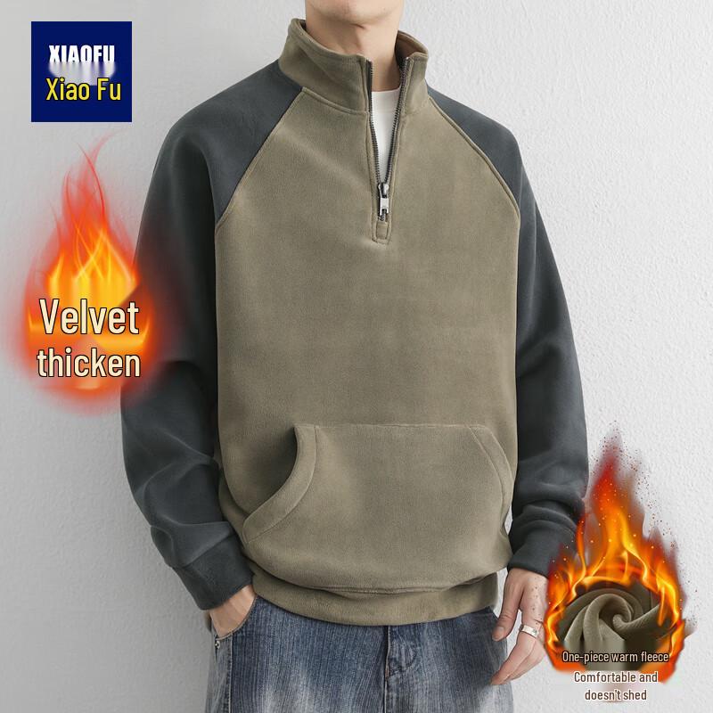 Men s Warm Fleece Half-Zip Pullover 3XL