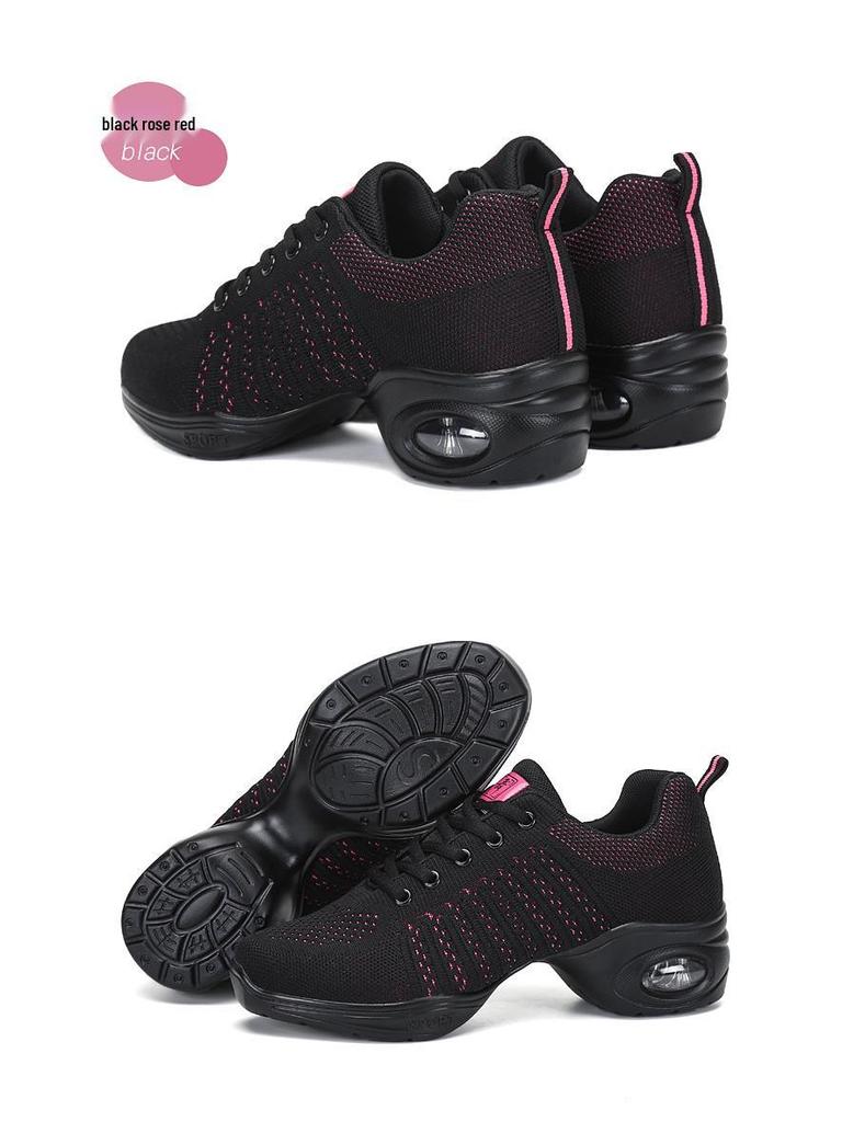 Women's 2025 Modern Dance Soft Sole Mesh Sneakers - Square Dance Shoes 822