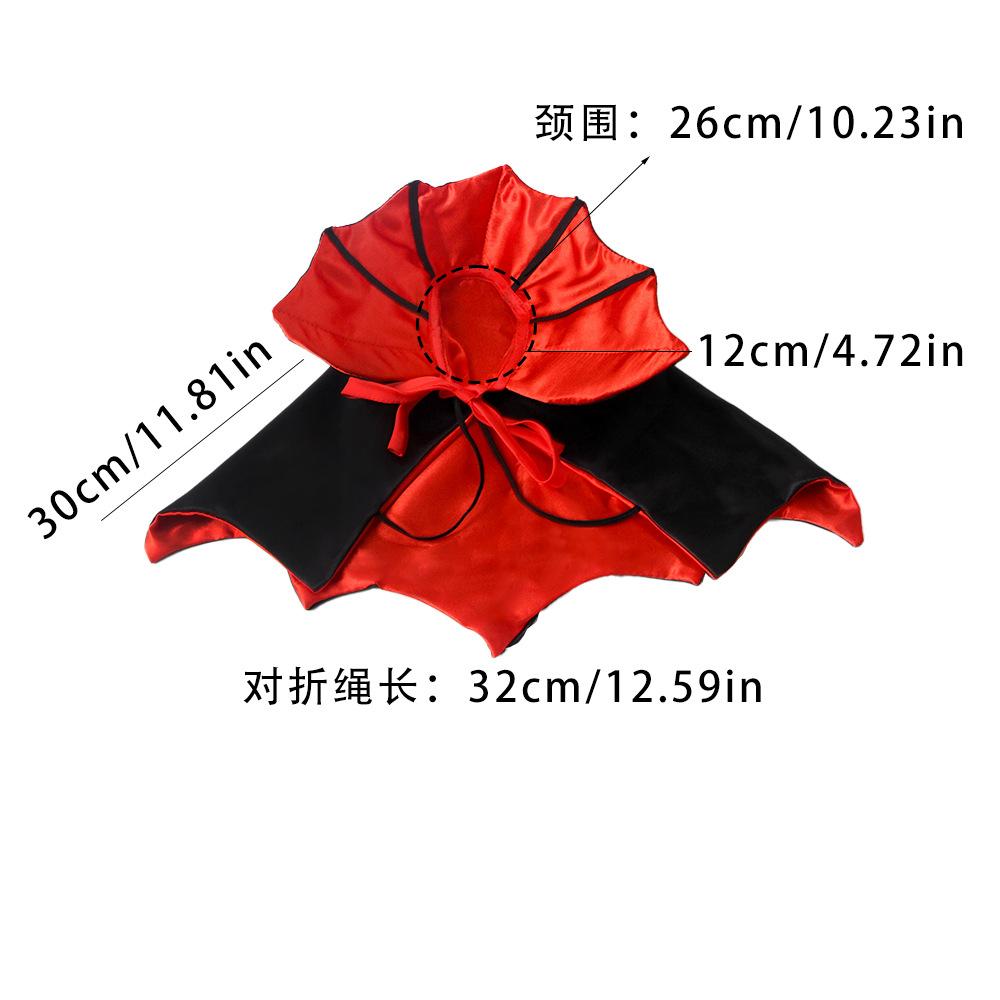 Halloween Cape for Cats and Small Dogs, Adjustable Pet Costume with Comfortable Drawstring Design