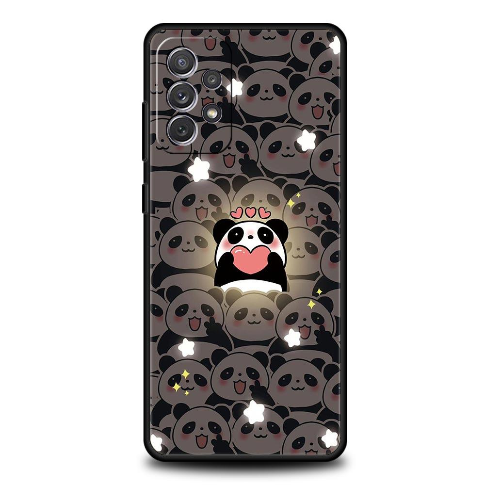 

Cute Panda Climbing Bamboo Case for Samsung A51 A71 A21S A12 A11 A15 A25 A31 A41 A32 A23 A33 A53 A73 A03S A05S A13 5G A72 Cover Samsung A01